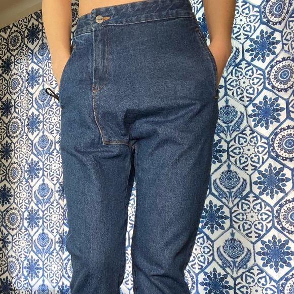 High waisted baggy unique mom jeans - Picture 7 of 16
